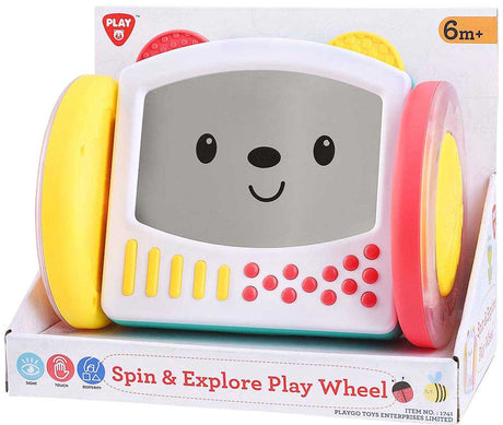 Bunte Playgo-Aktivitätsrollen-Sinnesspielzeuge für Babys.