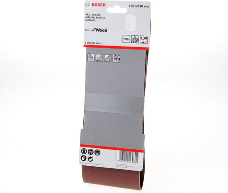 Bosch 3 Reifen 100x620 bestes Holz+Lack, 100