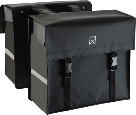 Willex Bisonyl - Doppelte Fahrradtasche - 40 Liter - Schwarz - Universalmontage