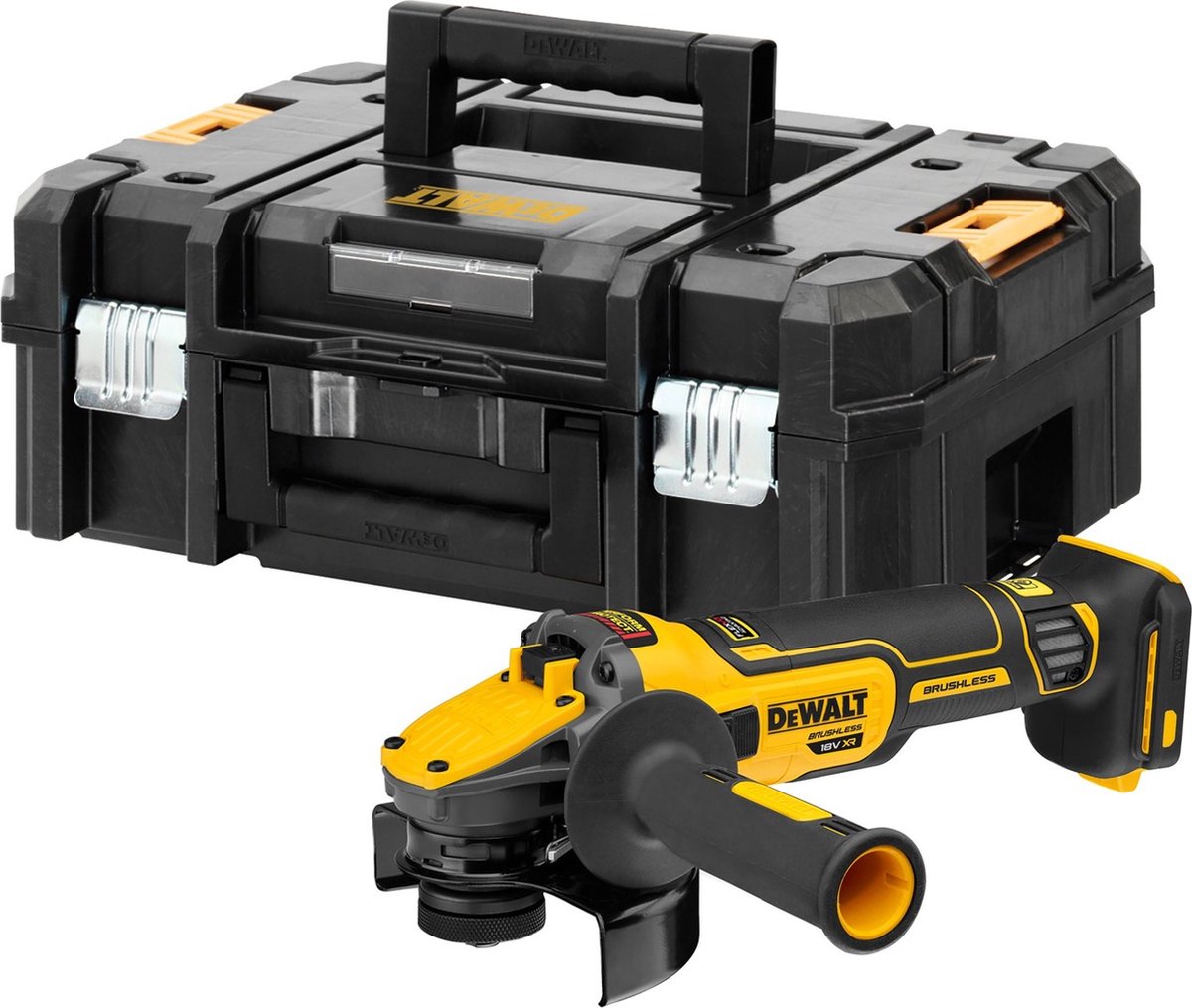 Dewalt dcg409nt accu haakse slijper 125mm 18v xr flexvolt advantage basic body in tstak