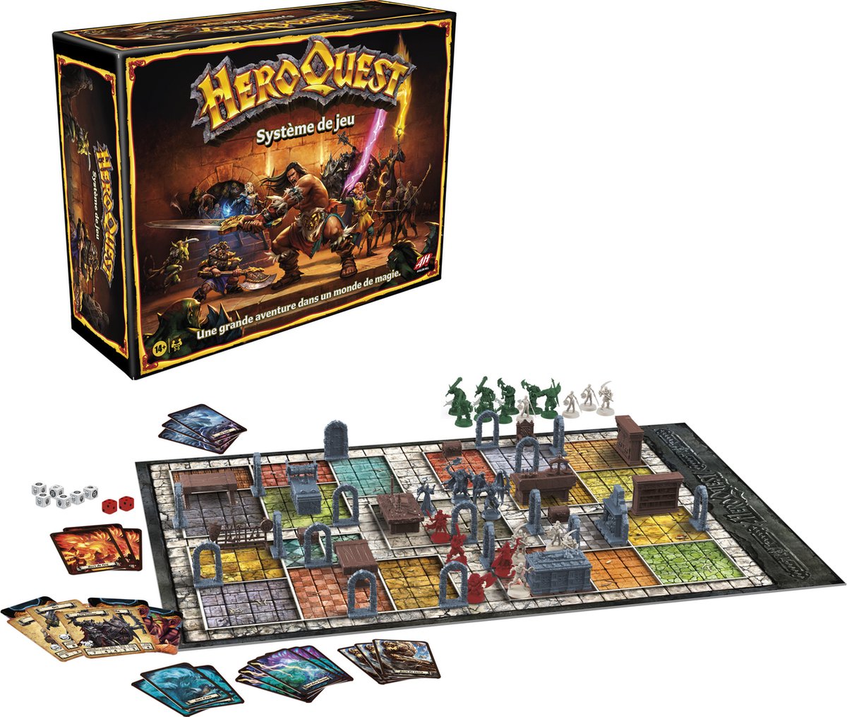 Hasbro gaming heroquest - système de jeu - bordspel (franstalig)
