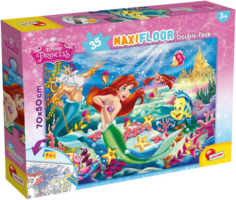 Lisciani Disney Puzzle DF Maxi Etage 35 Die kleine Meerjungfrau