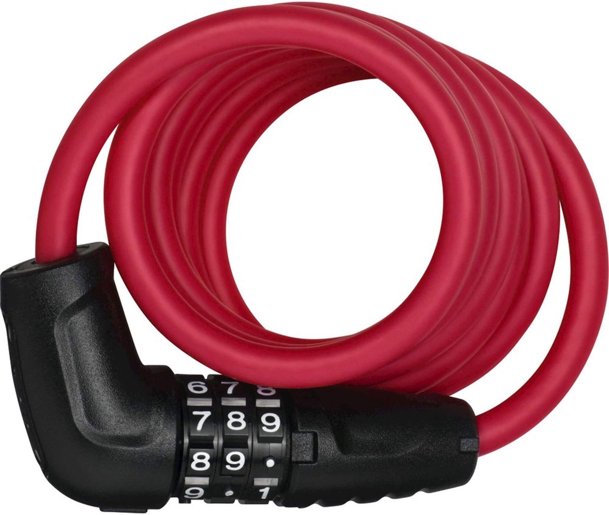 Spiralkabelschloss von Abzusagen 150 cm rot