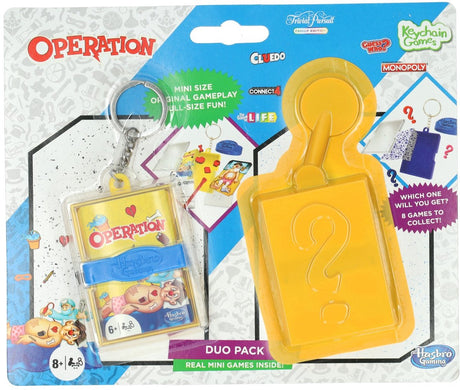 Hasbro Minispiel-Schlüsselanhänger „Arzt zittert“.