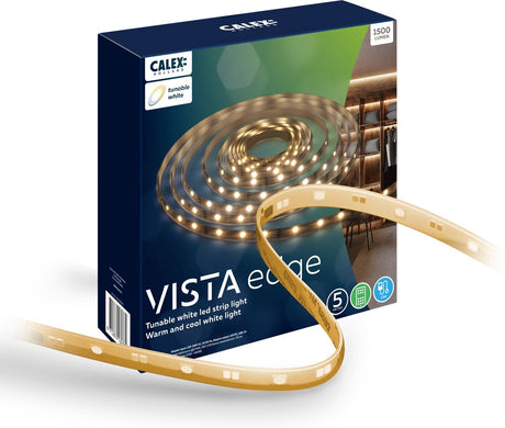 Calex vibey LED-Streifenmessgerät – für den Innenbereich – mit App – warmweißes Licht – inklusive Fernbedienung