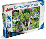 Ravensburger Puzzle XXL Marvel Hulk, 100 Teile.