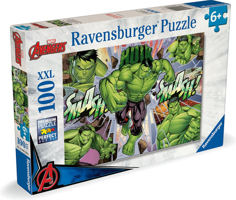 Ravensburger Puzzle XXL Marvel Hulk, 100 Teile.
