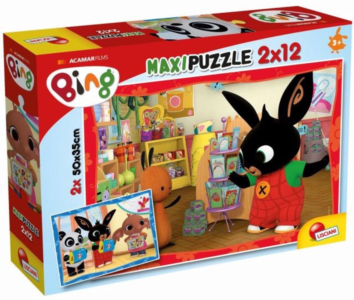 Lisciani Bing Puzzle Maxifloor 2 x 12 – eine Schule!