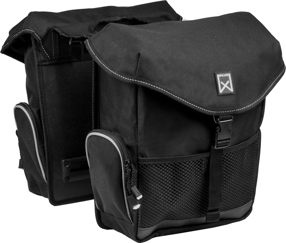 Willex Gepäcktasche - Doppelte Fahrradtasche - 24 Liter - Schwarz - Sportlich