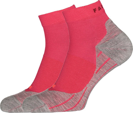 Falke ru4 kurze Anti-Blasen-Baumwoll-Funktionsmaterial-Laufsocken Damen Rot – Größe 37-38