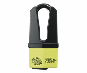 Abus Motorradschloss Scheibenbremsschloss - 37 60 Granit™ Quick - Sicherheitsstufe 15 - Gelb - geeignet für Motorräder - Roller