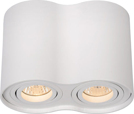 Lucide tube - plafondspot (plafondlamp) - 2xgu10 (mr16) - wit