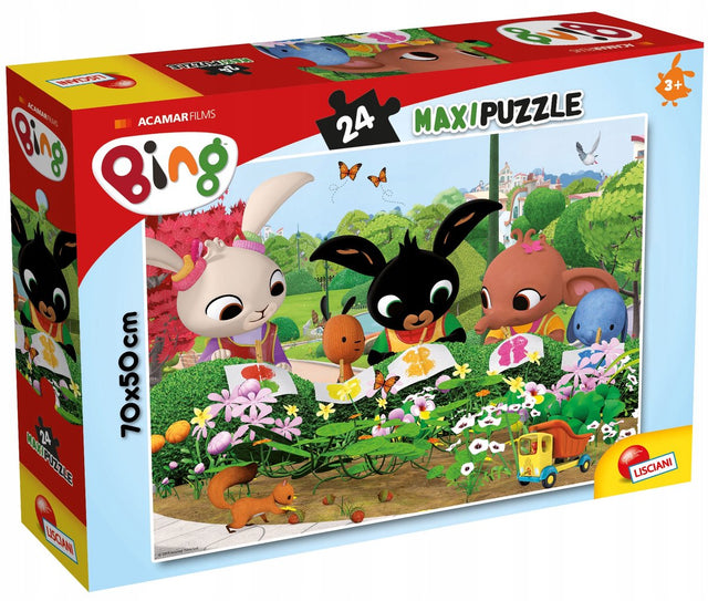 Lisciani - Bing - Puzzle Maxifloor - Natur beobachten - 24 Teile