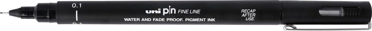 Uni-Ball Uni Pin Fine Liner – 0,1 mm schwarzer Skizzenstift