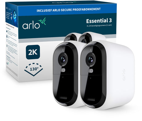 Arlo essential3 xl 2k security camera - 2 ip cameras