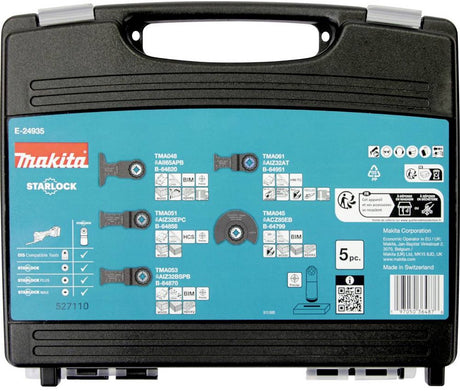 Makita e-24935 Multitool-Tauchsägen-Set 5-teilig