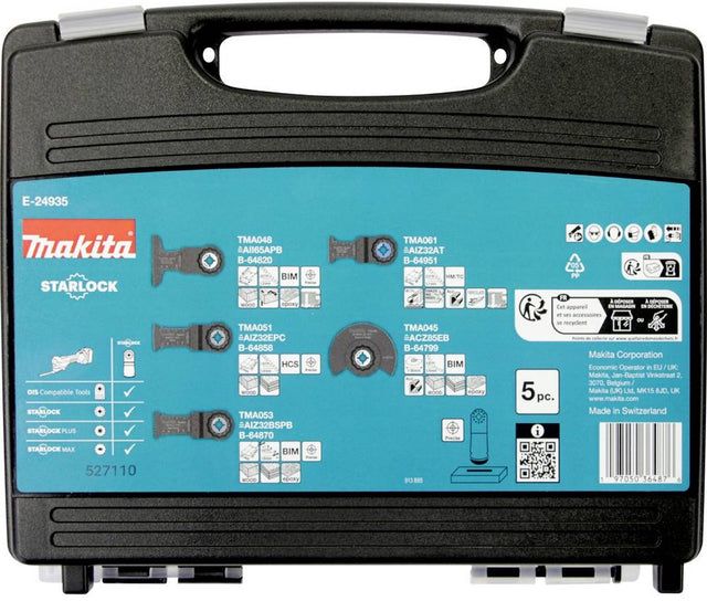 Makita e-24935 Multitool-Tauchsägen-Set 5-teilig