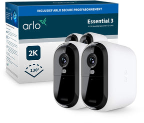 Arlo essential3 xl 2k security camera - 2 ip cameras