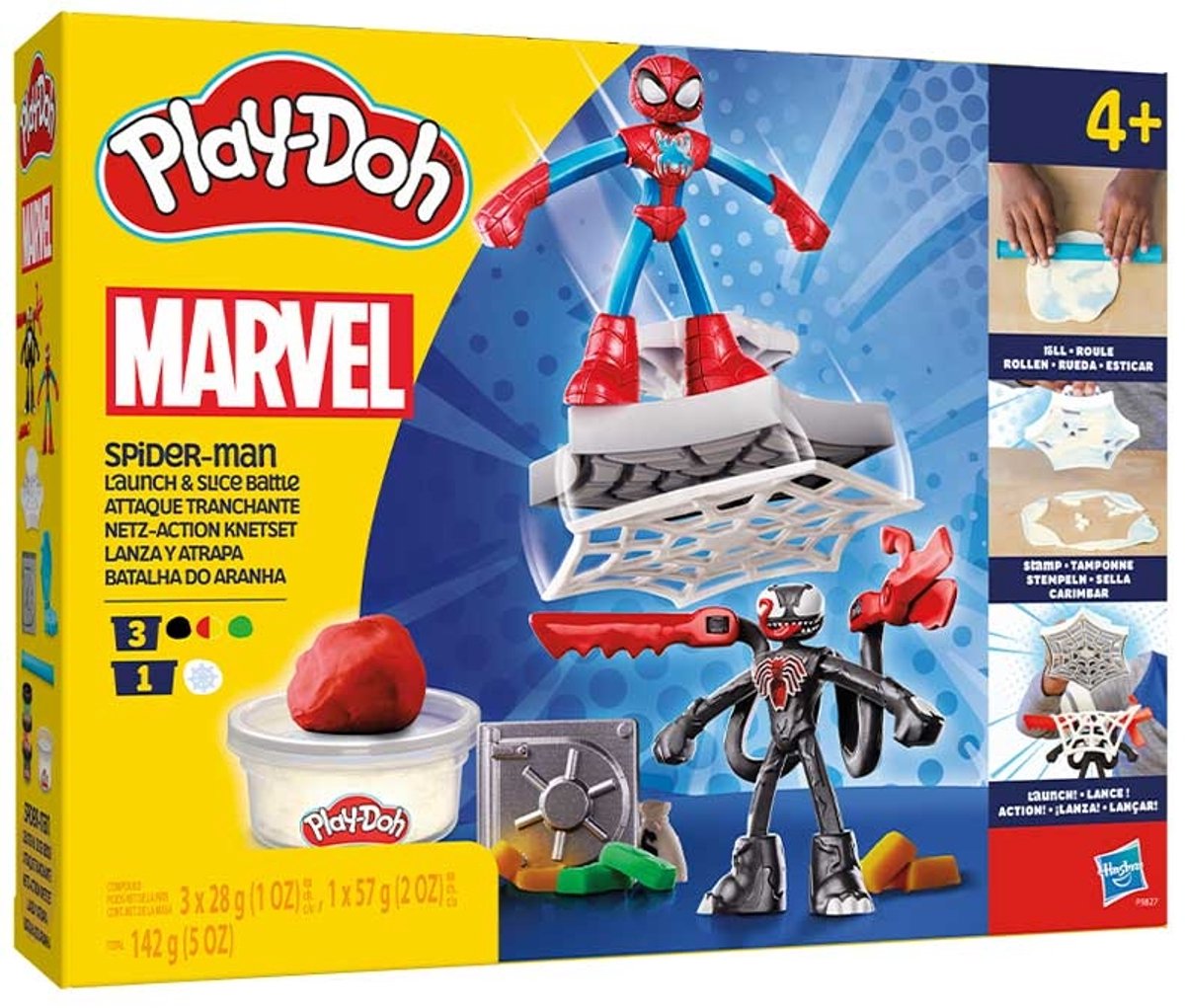 Play-Doh-Spider-Man-Start- und Slice-Kampf
