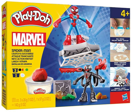 Play-Doh-Spider-Man-Start- und Slice-Kampf
