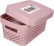 Durchbrochener Curver-Behälter mit Infinity-Deckel, 4,5 l, Rosa