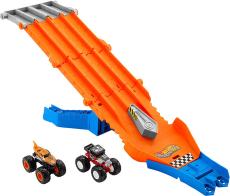 Hot wheels monstertrucks racen en slopen