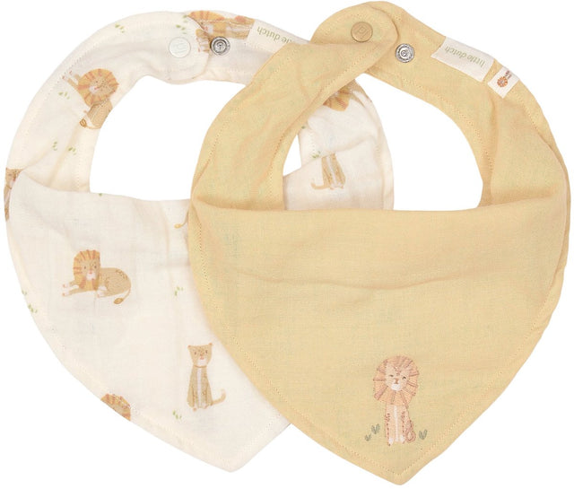 Little dutch safari leo bandana slab - 2-pack - geel