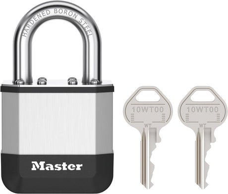 Masterlock Elite – Vorhängeschloss – 45 mm – kurzer Bügel – wetterfest – einbruchhemmend – Outdoor-Schloss – inklusive 2 Schlüssel