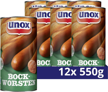 Unox-Würstchen - Bockwürste - 12 x 550 g - Vorteilspack