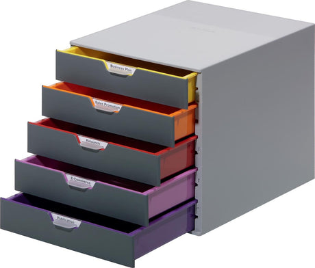 Schubladenelement langlebig 760527 stapelbar A4, C4, Foliograu