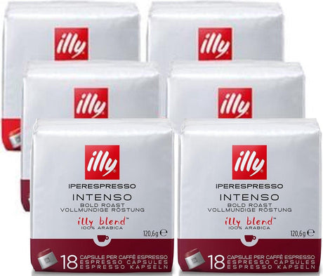 Illy - iperespresso Kaffee Home Intenso 6 x 18 Kapseln