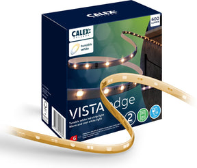 Calex vista led strip 2 meter - voor binnen - warm wit licht - inclusief afstandsbediening