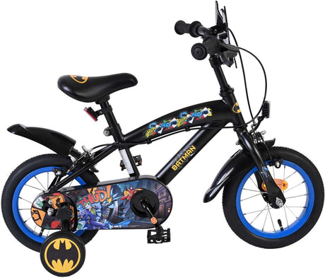 Volare Batman Kinderfahrrad – Jungen – 12 Zoll – Schwarz – zwei Handbremsen