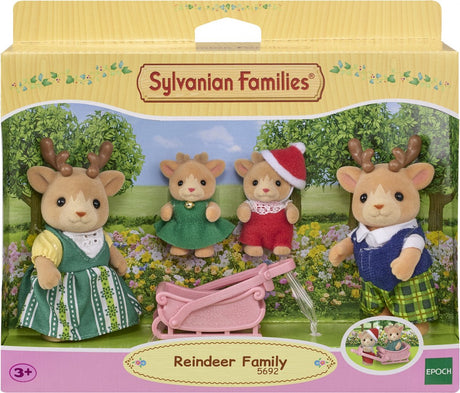 Sylvanian families 5692 families rendier- 4 fluweelzachte speelfiguren- arreslee