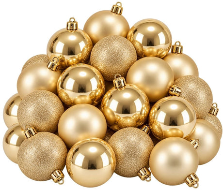 Edelman Kugel unzerbrechlich Gold 27 Stück - D8cm