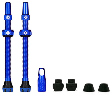 Muc-Off Muc Off Tubeless-Ventil V2 SV (44 mm), Farbe: blaues Aluminium
