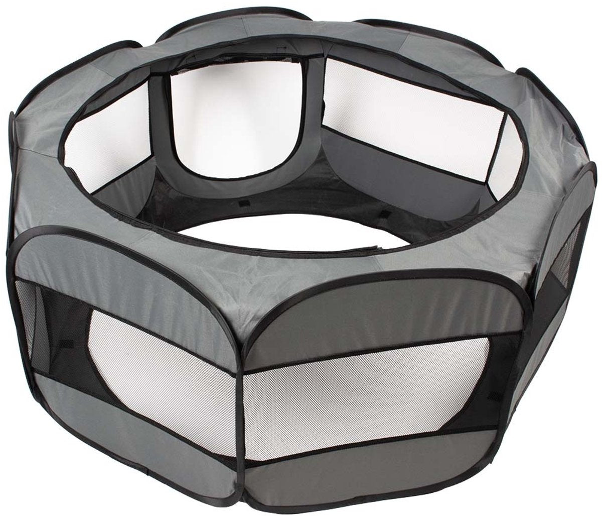 Duvo plus – faltbarer Laufstall – hellgrau – m – 85 x 35 x 45 cm – einfach aufzubauen