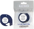 Rillprint compatible letratag tape voor dymo 91200 | 12 mm | papier | wit