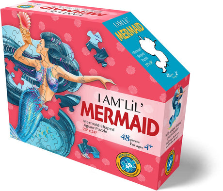Mad Capp Puzzle Meerjungfrau Fantasy 48 Teile aus Pappe für Kinder.