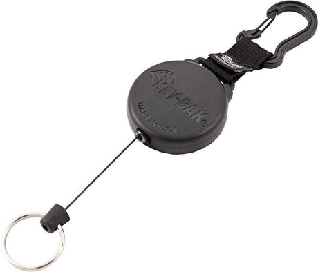 Key-bak 28 securit retractor 488b-xdx kevlar cord, carabiner