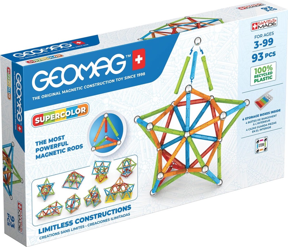 Geomag Super Color Recycling, 93 Stk.