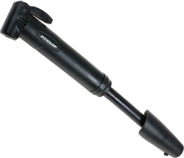 Dunlop travel bike mini pomp black met adapter