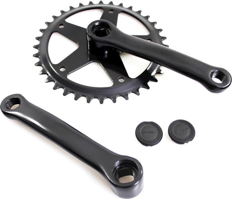 Kurbelgarnitur Fausto 36t | 127mm | Stahl | schwarz