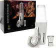 Leopold vienna - cocktail set boston rvs (cocktail shakebeker, zeef, jigger pipet) cadeau giftset