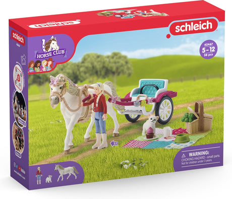 Schleich Horse Club Spielfiguren-Set – Kutsche für Pferdeshow – Kinderspielzeug für Jungen und Mädchen – 5 bis 12 Jahre – 33 Teile – 42467