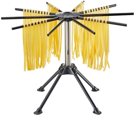 Gefu Diverso Nudeltrockner klein 25 cm – klappbar – mit 10 Armen und Transportstab