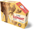 Mad capp puzzel olifant - dieren legpuzzel voor kinderen 24 stukjes.