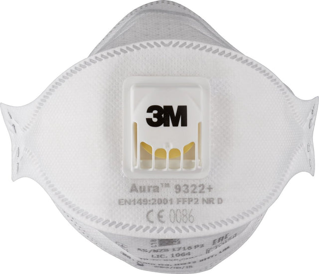 3m stofmasker ffp2 - 9322 - 10 stuks (doos)