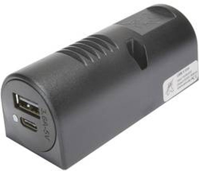 Procar 67343000 opbouw-power usb-c a dubbele stekkerdoos