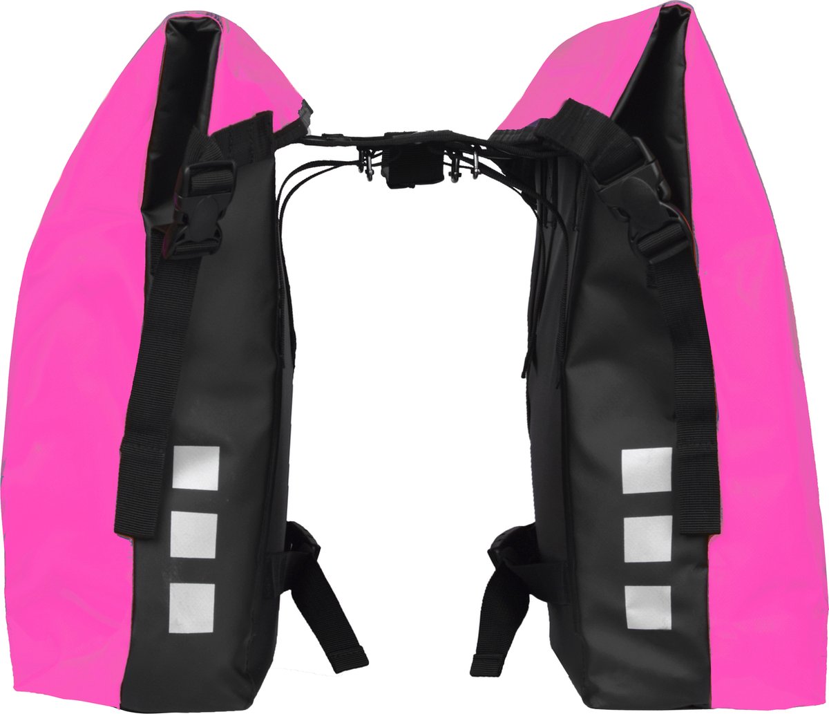 Willex Doppelte Fahrradtasche - sportlich - Pink - 34l